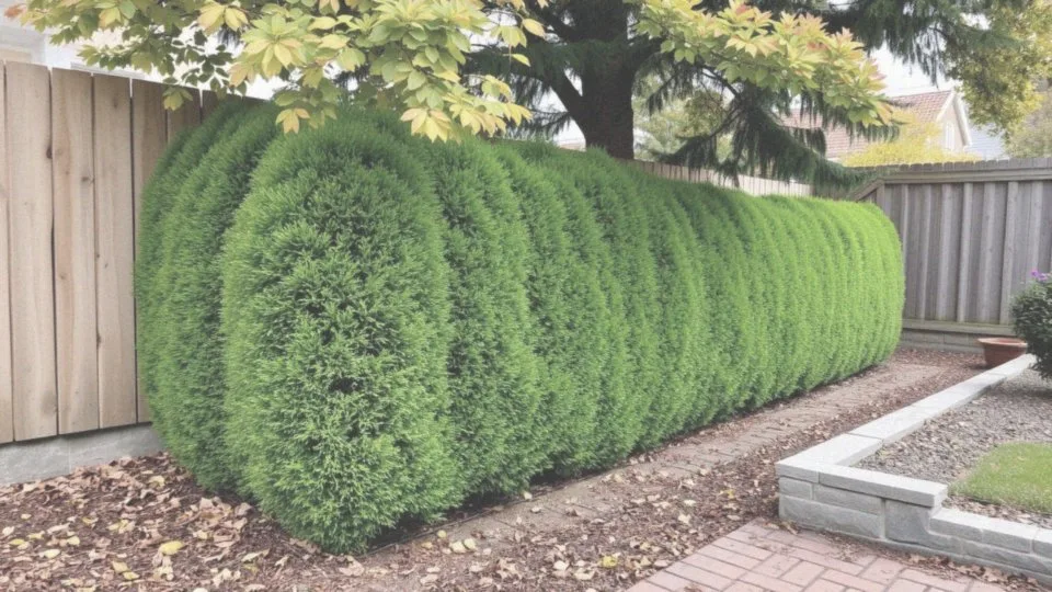 Jakie stanowisko jest najlepsze dla wąskiego żywopłotu zimozielonego?