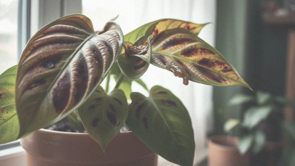 Jak rozpoznać gnicie liści filodendrona?