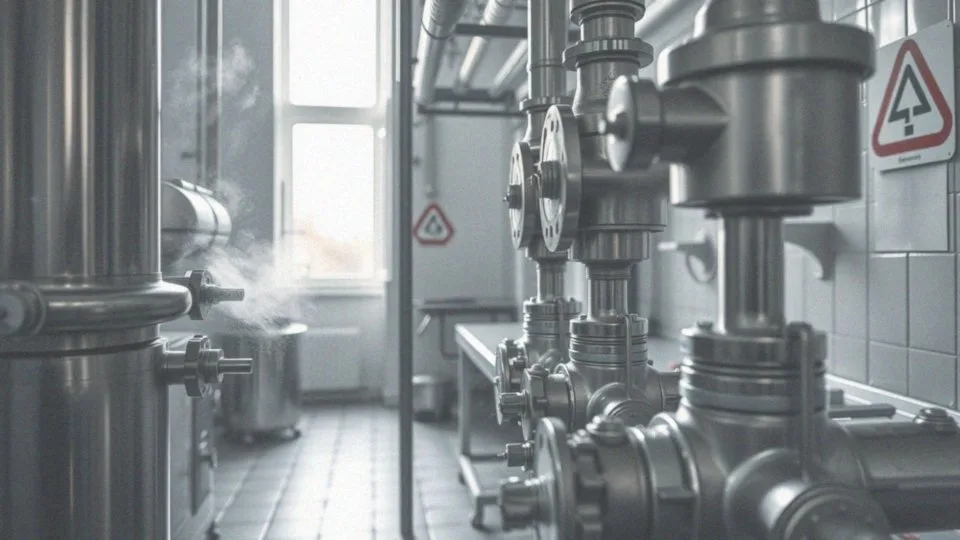 Jakie są środki ostrożności przy pracy z parą wodną?