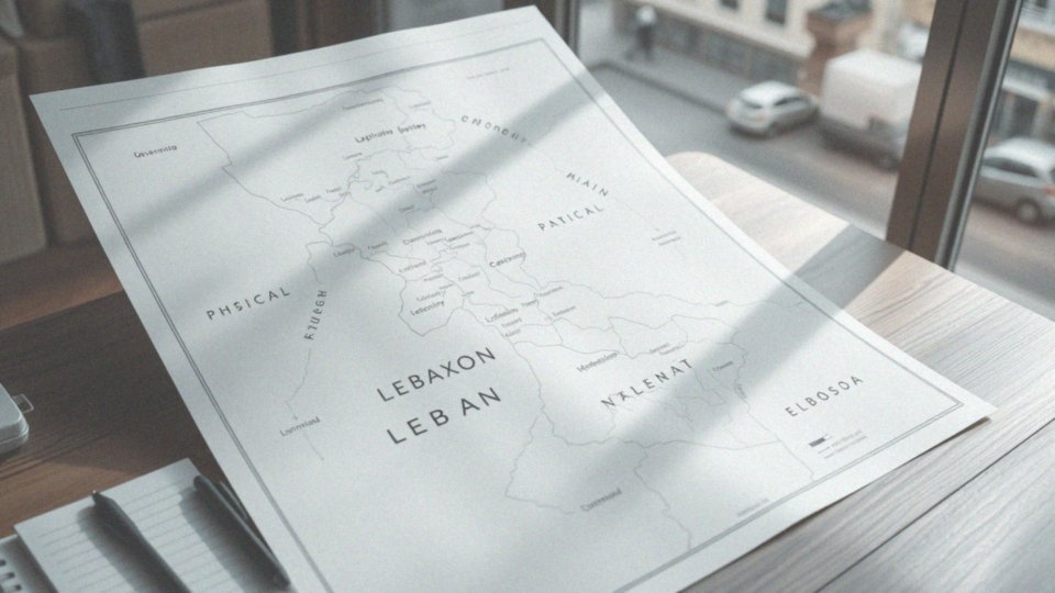 Jakie informacje geograficzne zawiera mapa polityczna Libanu?