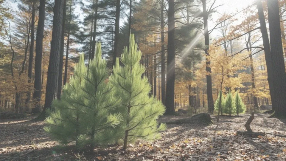 Jak szybko rosnące drzewa iglaste osiągają duże rozmiary?