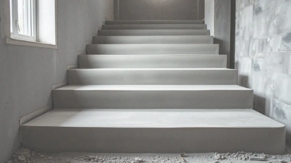 Jakie są etapy utwardzania wyrównanych schodów betonowych?