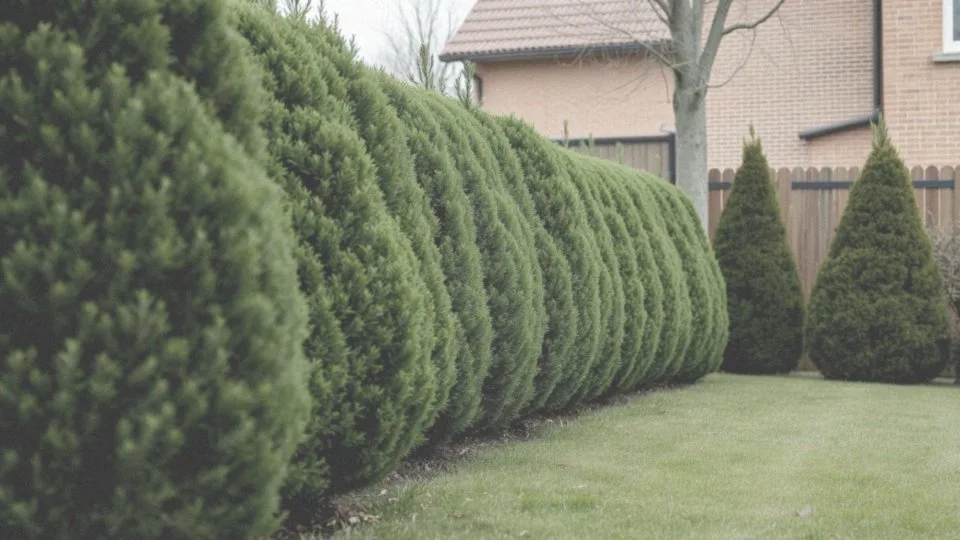 Jakie odmiany iglaków są zalecane do formowania żywopłotów?