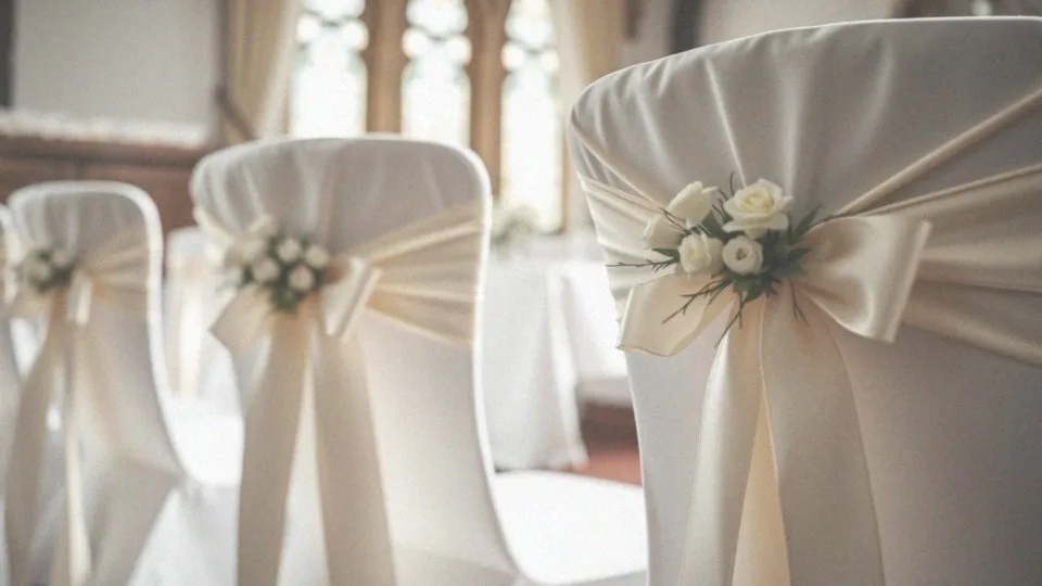 Jakie dekoracje warto stosować na krzesła podczas uroczystości?