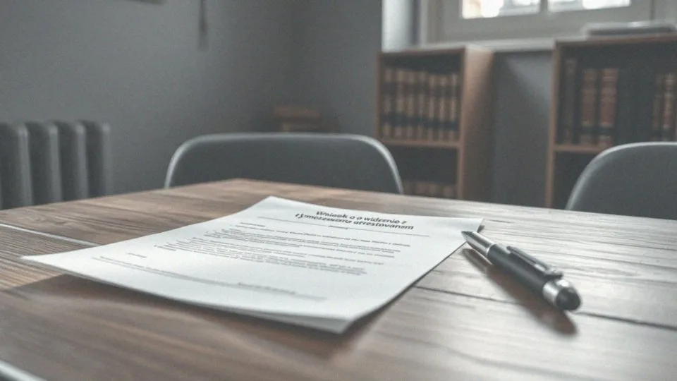 Wniosek o widzenie z tymczasowo aresztowanym – PDF i porady